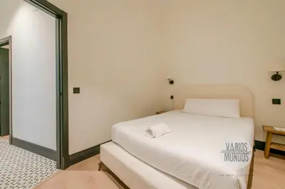 Cama o camas de una habitación en Dosis de Madrid para 10, ven a Duque de Rivas 8 E3