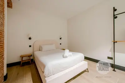 Cama o camas de una habitación en Diversión y confort para 10, ven a Duque de Rivas 8 E3