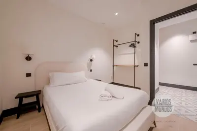 Cama o camas de una habitación en Diversión y confort para 10, ven a Duque de Rivas 8 E3