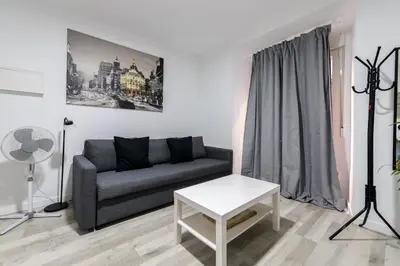 Zona de estar de Apartamento Moderno y Céntrico en el Vibrante Lavapies