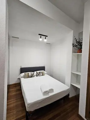 Cama o camas de una habitación en Apartamento Los Austrias