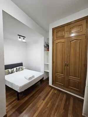 Cama o camas de una habitación en Apartamento Los Austrias