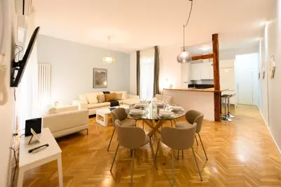 Zona de estar de For You Rentals Elegante vivienda de 3 habitaciones en el centro de Madrid Temporal PSM92