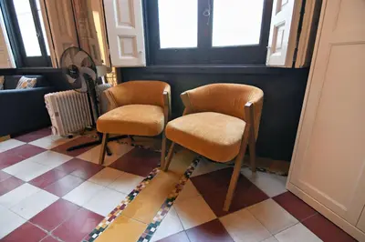Zona de estar de Wonderful Loft in Atocha