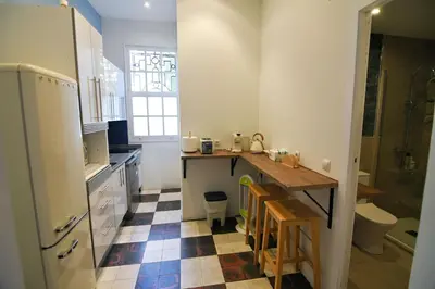 Una cocina o zona de cocina en Wonderful Loft in Atocha
