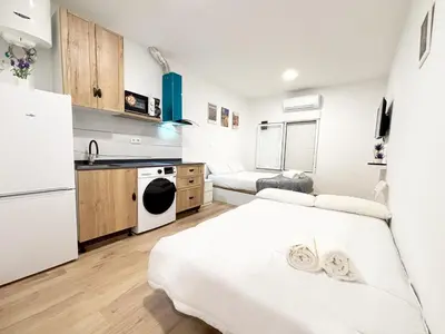 Cama o camas de una habitación en Nuevo, luminoso y céntrico