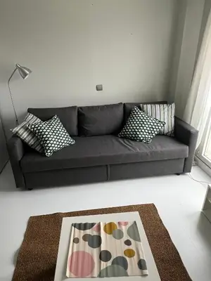 Zona de estar de Duplex con terraza privada en Atocha Delicias Madrid Rio