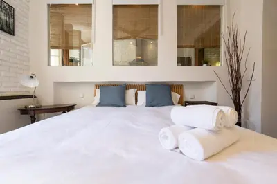 Cama o camas de una habitación en Victor Apartment Ruda