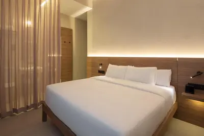 Cama o camas de una habitación en FORTINN Puerta del Sol