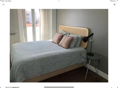 Cama o camas de una habitación en Apartamento 5B Atocha Delicias Madrid Rio