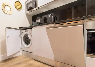 Una cocina o zona de cocina en Cómodo y precioso apartamento