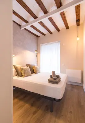 Cama o camas de una habitación en Cómodo y precioso apartamento