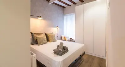 Cama o camas de una habitación en Cómodo y precioso apartamento