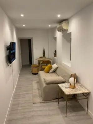 Zona de estar de Apartamento silencioso en el centro de Madrid