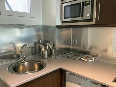 Una cocina o zona de cocina en Apartamento 4A Atocha Delicias Madrid Rio