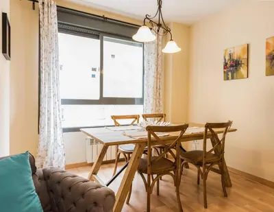 Zona de estar de Cosy Bright Apt & 2BD 2BTH Salamanca &Goya