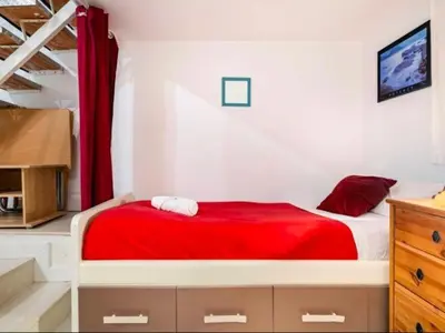 Cama o camas de una habitación en El Hogar de Montesa