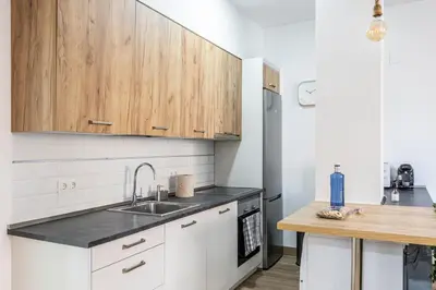 Una cocina o zona de cocina en Apartamento a 5 minutos del centro de Madrid 6P