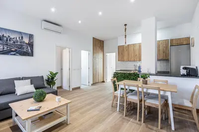 Una cocina o zona de cocina en Apartamento a 5 minutos del centro de Madrid 6P