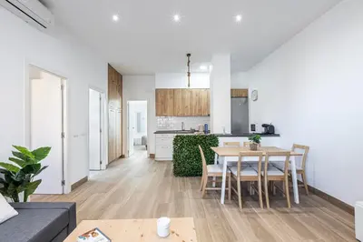 Una cocina o zona de cocina en Apartamento a 5 minutos del centro de Madrid 6P