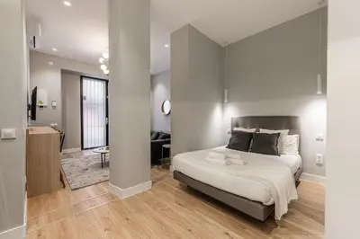 Cama o camas de una habitación en Waou Essence III Tirso de Molina - Corta Duración