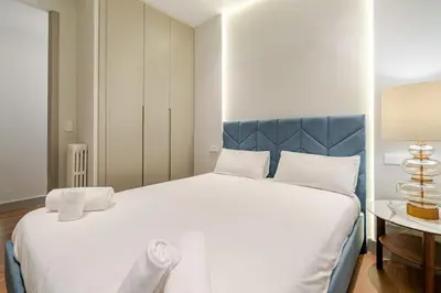 Cama o camas de una habitación en Luxury & Exclusive Apartment Salamanca 10 pax