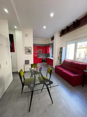 Zona de estar de Vallehermoso Loft in downtown Madrid Aguelles