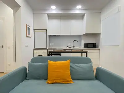 Una cocina o zona de cocina en Acogedor estudio en Ponzano
