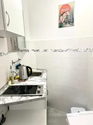 Una cocina o zona de cocina en Estupendo piso en el corazón de Madrid