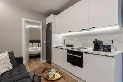 Una cocina o zona de cocina en Waou Essence IV Antón Martín - Corta Duración