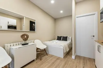 Cama o camas de una habitación en Waou Essence II Lavapiés - Alquiler Corta Duración