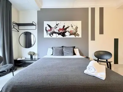 Cama o camas de una habitación en Habitación Oasis C centro de Madrid
