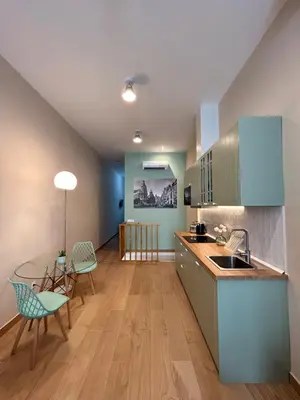 Una cocina o zona de cocina en Apartamento Centro Madrid Atocha