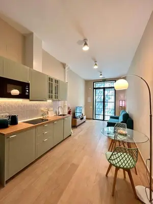 Una cocina o zona de cocina en Apartamento Centro Madrid Atocha