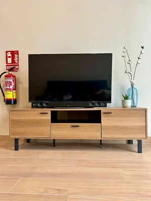 Una televisión o centro de entretenimiento en Apartamento Centro Madrid Atocha