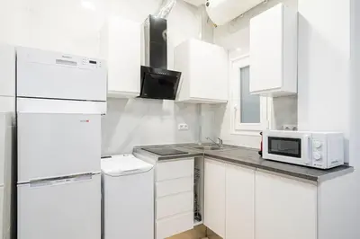 Una cocina o zona de cocina en Flat in Embajadores FOU
