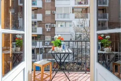Un balcón o terraza de Habitación doble con Vistas a la Ciudad