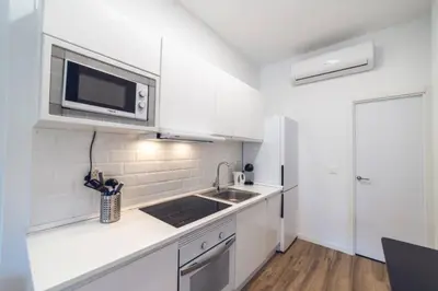 Una cocina o zona de cocina en Apartamento Río Manzanares 8 - Zona Matadero