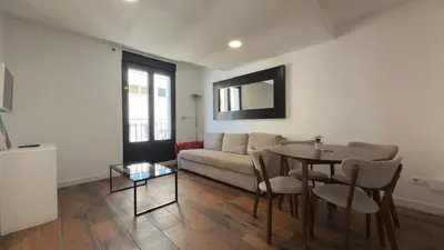 Zona de estar de Central and Cozy in Madrid 3D