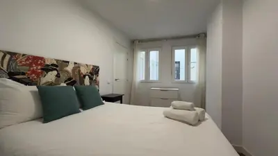 Cama o camas de una habitación en Centrally located in Madrid 3I