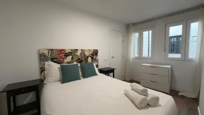 Cama o camas de una habitación en Centrally located in Madrid 3I