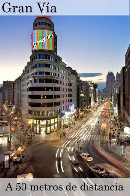 Vista general de Madrid o vista desde el apartamento