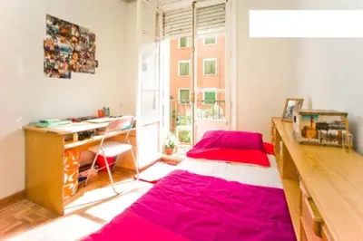 Cama o camas de una habitación en terrazas céntricas Acacias