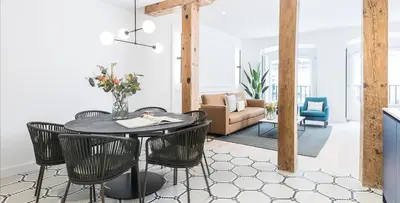 Zona de estar de Homeclub Apartamento de Diseño en Madrid Centro