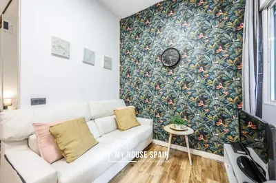 Zona de estar de MyHouseSpain - Acogedor estudio en Madrid