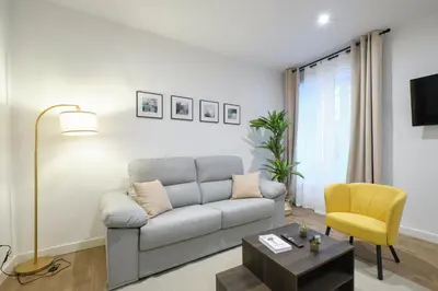 Zona de estar de Lovely Apartments - Loft de lujo en la mejor ubicación de Madrid