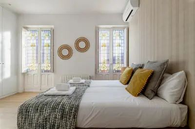 Cama o camas de una habitación en Modern and Bright - 3 Bedrooms 3 Bathrooms - Goya