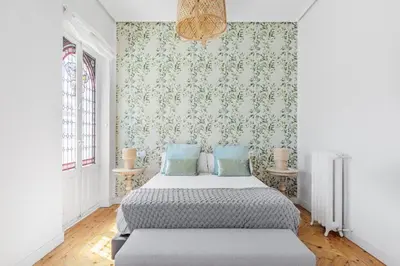 Cama o camas de una habitación en Refurbished and Bright-4Bedrooms 2Bathrooms - Goya