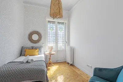Cama o camas de una habitación en Refurbished and Bright-4Bedrooms 2Bathrooms - Goya