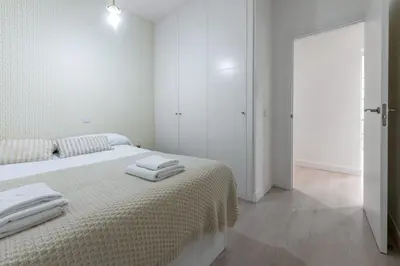 Cama o camas de una habitación en Modern Refurbished - 3Bedrooms 2Bathrooms - Goya